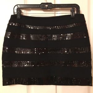 🖤Express black sequin mini skirt🖤